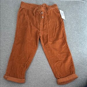 Old Navy Orange Corduroy Relaxed Bottoms